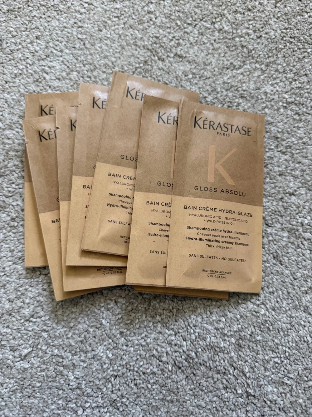 10 samples Kerastase Gloss Absolu Insta Glaze